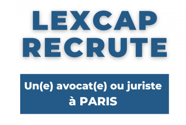 Image de l'article Le Cabinet LEXCAP recrute à Paris !